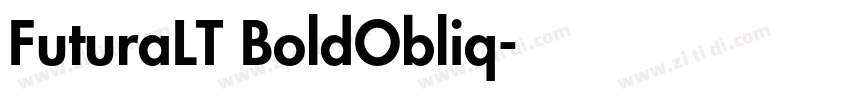 FuturaLT BoldObliq字体转换
